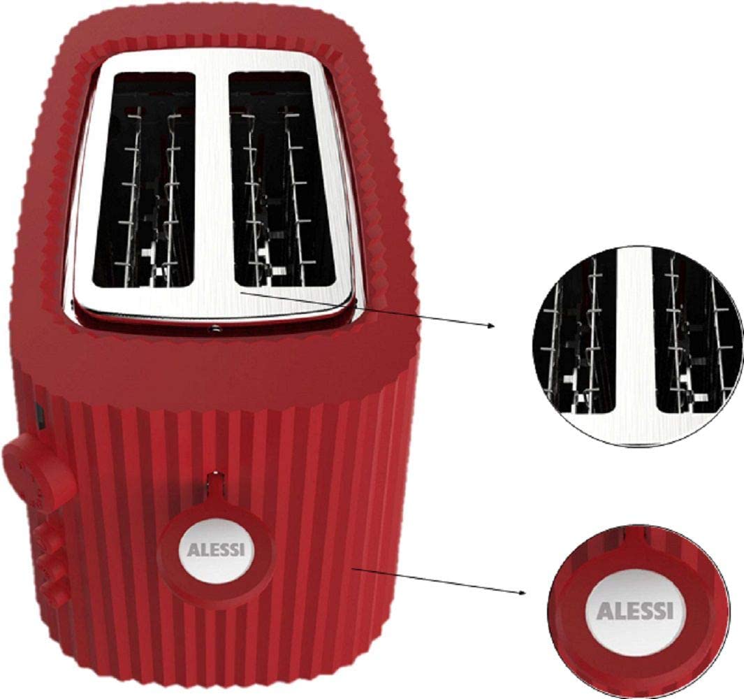 Alessi Plissé Toaster - Black 850W