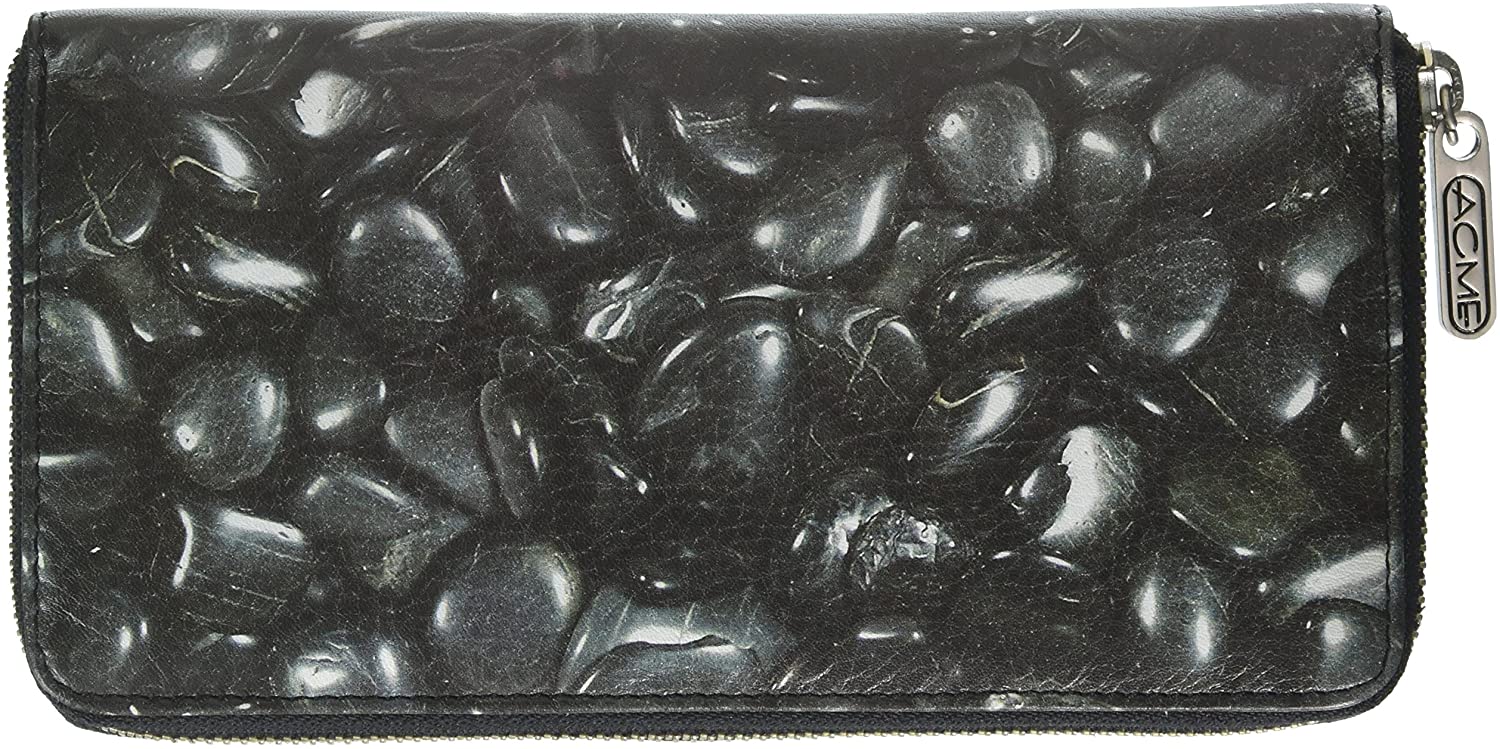 ACME Studio Black Rock Wallet Organizer w Zipper by Adrian Olabuenaga (LAO42WOZ) - Design and Grace