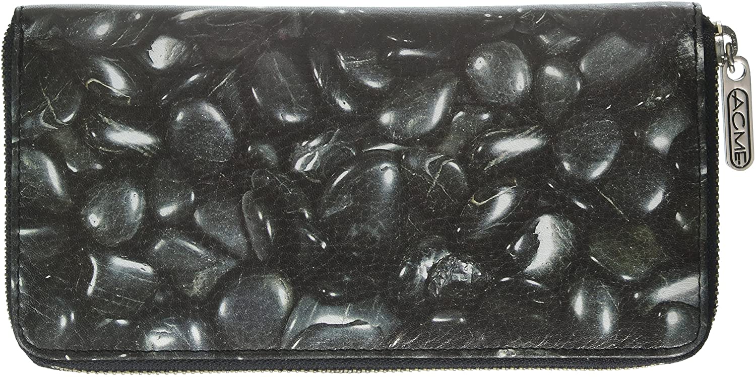 ACME Studio Black Rock Wallet Organizer w Zipper by Adrian Olabuenaga (LAO42WOZ)