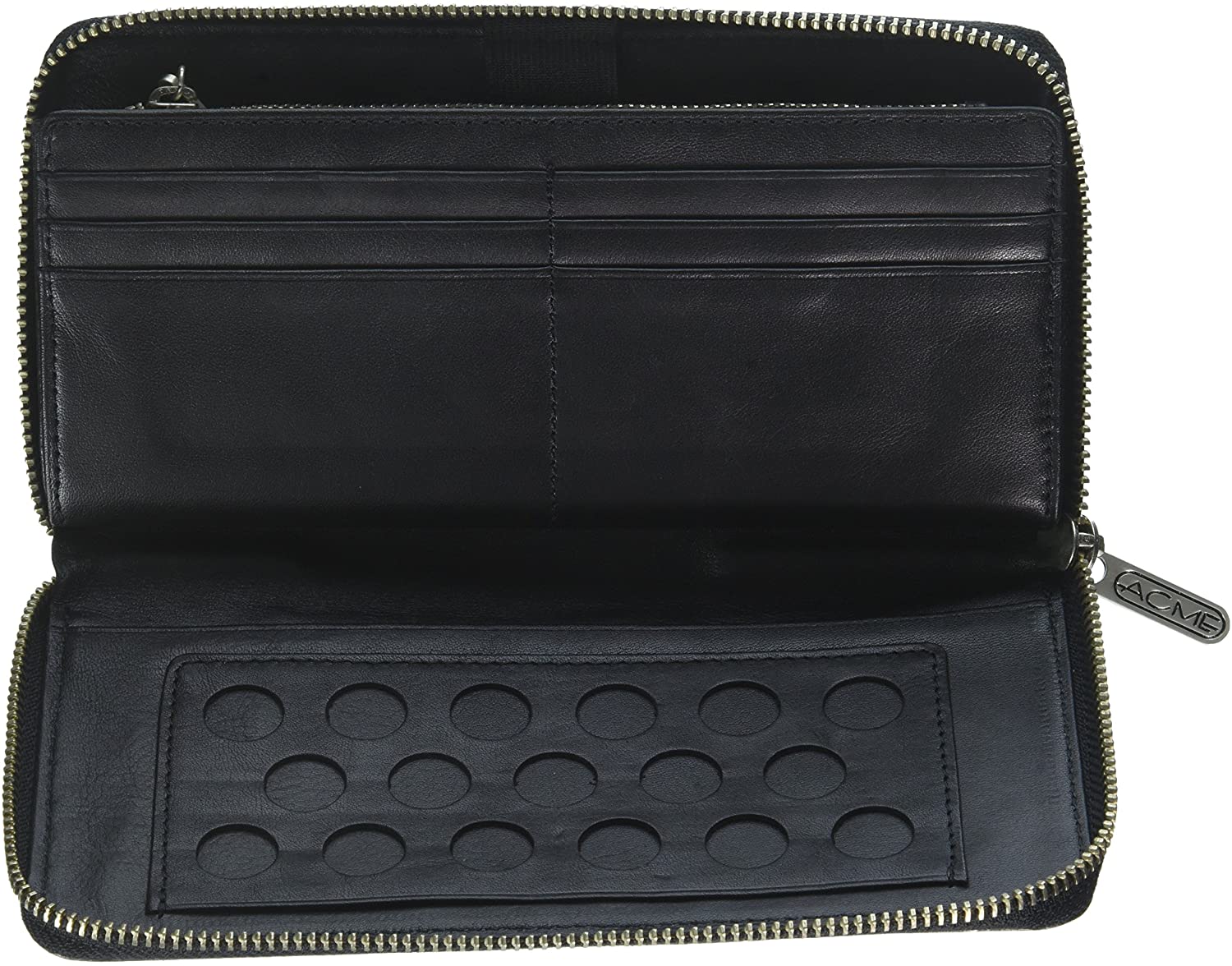 ACME Studio Black Rock Wallet Organizer w Zipper by Adrian Olabuenaga (LAO42WOZ) - Design and Grace