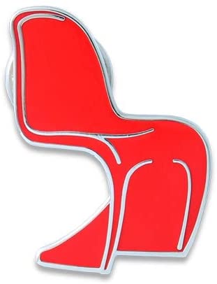Acme Studio Pin "Chair" by Vernon Panton - Blue/Red/Yellow - Design and Grace
