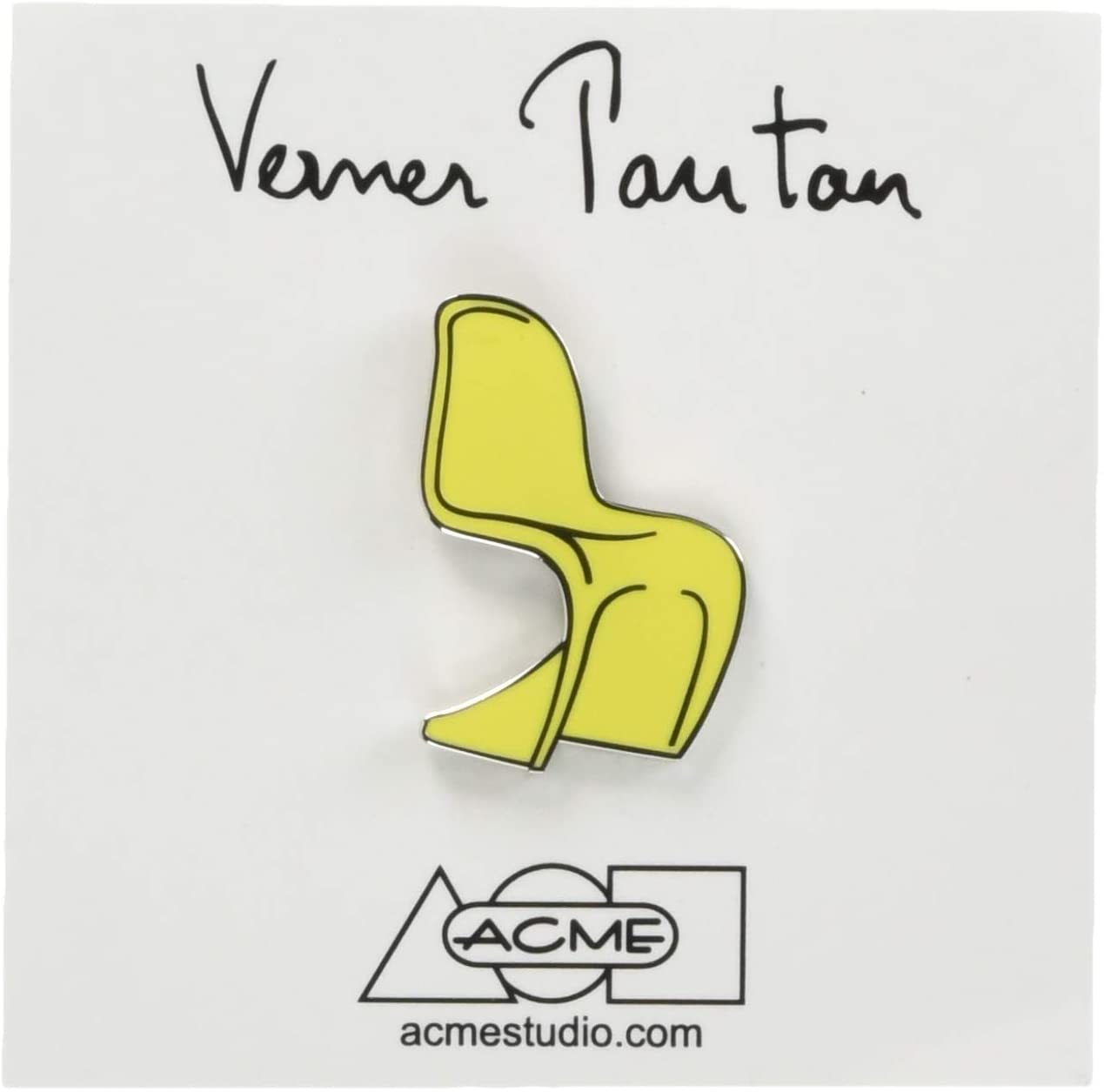 Acme Studio Pin "Chair" by Vernon Panton - Blue/Red/Yellow - Design and Grace