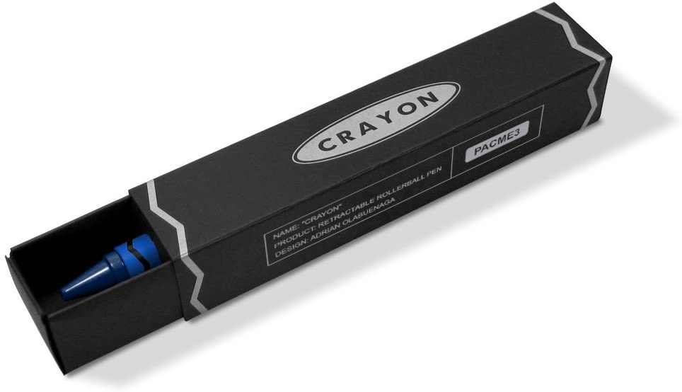 ACME Studio Crayon - Retractable Roller Ball Pen by Adrian Olabuenaga. Blue/Pink/Red/Purple/Teal/Yellow - Design and Grace