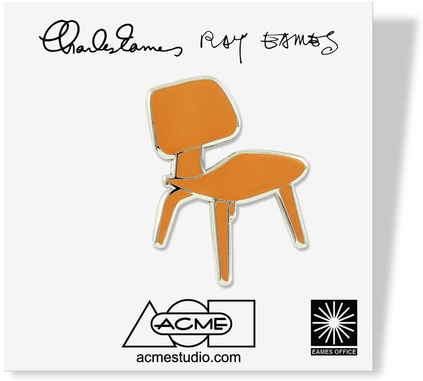 Acme Studio Eames DCW Pin Badge by by Charles & Ray Eames - Design and Grace