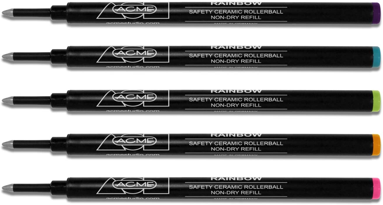 Acme Studio Roller Ball Refills, Rainbow Colors, Set of 5 - Design and Grace