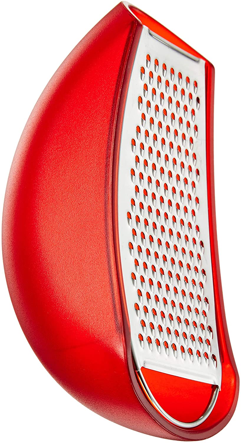 A di Alessi Parmenide Cheese Grater - Red/Ice/Black - Design and Grace