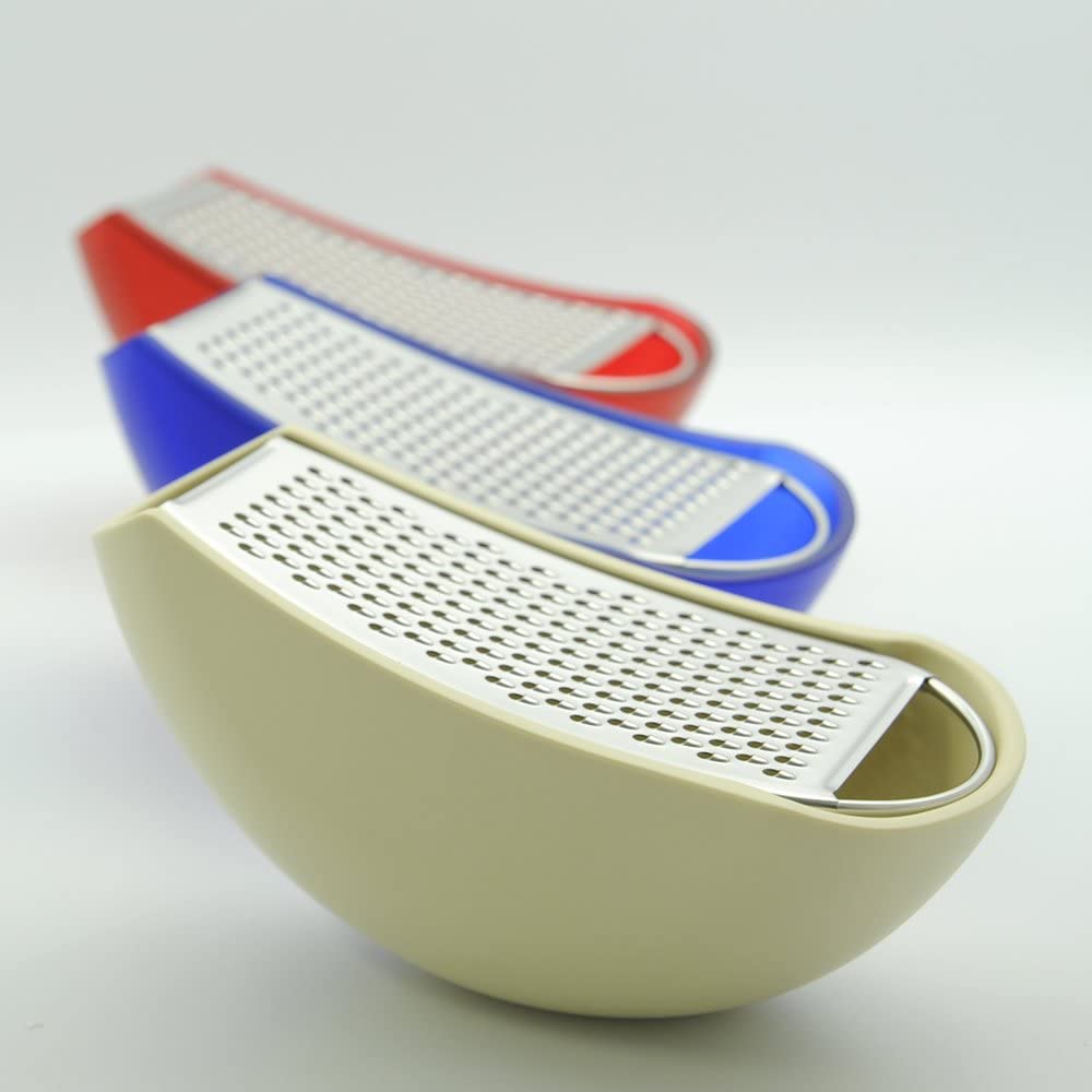 A di Alessi Parmenide Cheese Grater - Red/Ice/Black - Design and Grace
