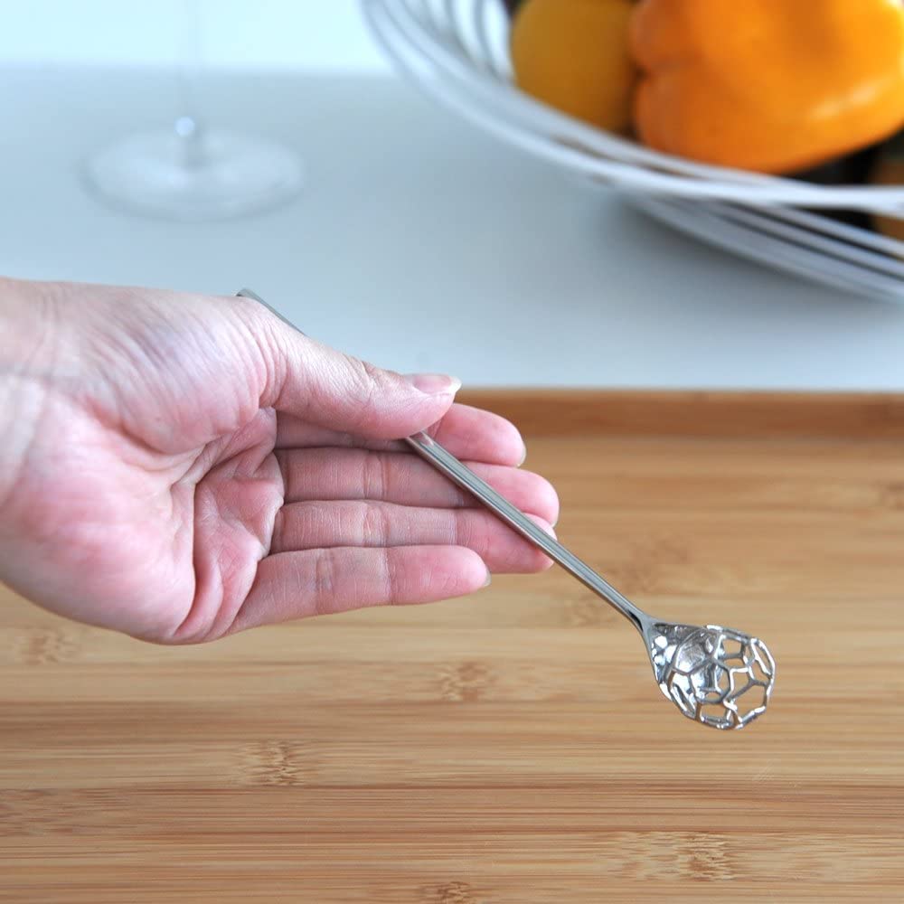 Alessi "Acacia" Honey Dipper in 18/10 Stainless Steel Mirror Polished - Silver - Design and Grace