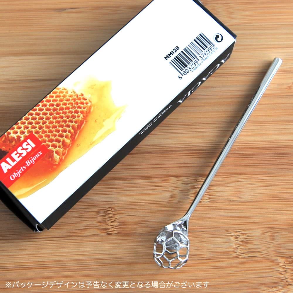 Alessi "Acacia" Honey Dipper in 18/10 Stainless Steel Mirror Polished - Silver - Design and Grace
