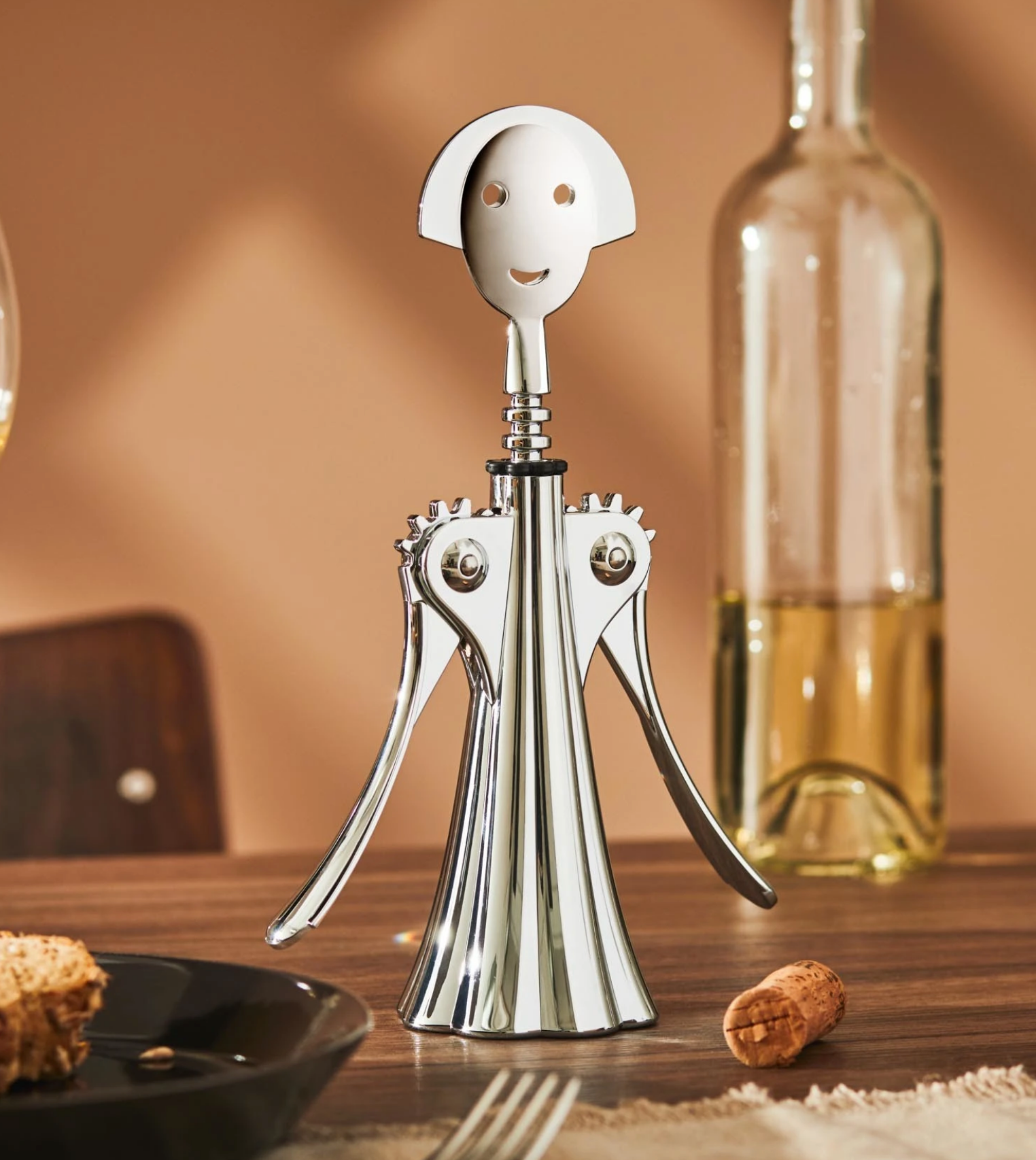 Alessi "Anna G" Corkscrew by Alessandro Mendini - Polished Zamak - Design and Grace
