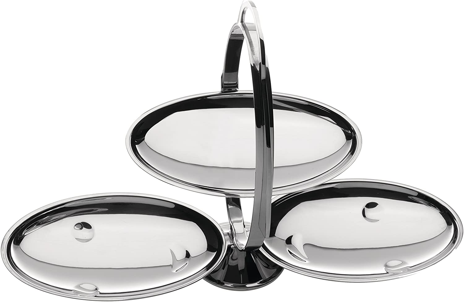 Alessi Anna Gong Folding Cake Stand - Silver - Design and Grace