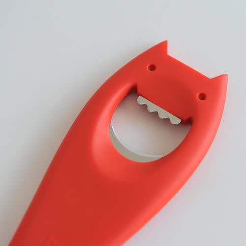 Alessi | Diabolix - Design Bottle Opener in Thermoplastic Resin - Red/Black - Design and Grace