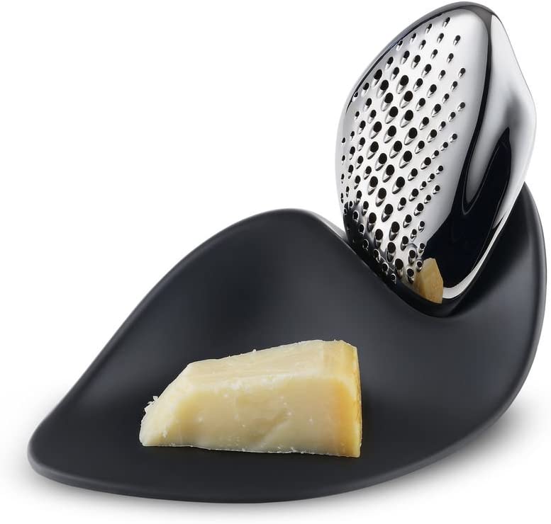 Alessi Forma Cheese Grater - Steel - Black. ZH03 - Design and Grace