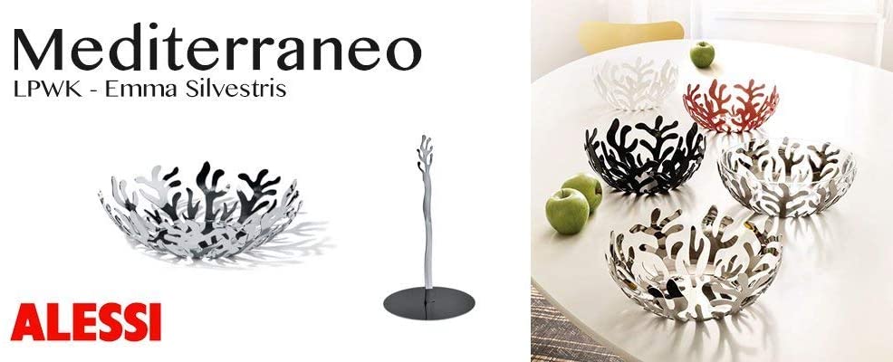 Alessi Mediterraneo 8-1/4-Inch Fruit Holder - Stainless Steel - Design and Grace