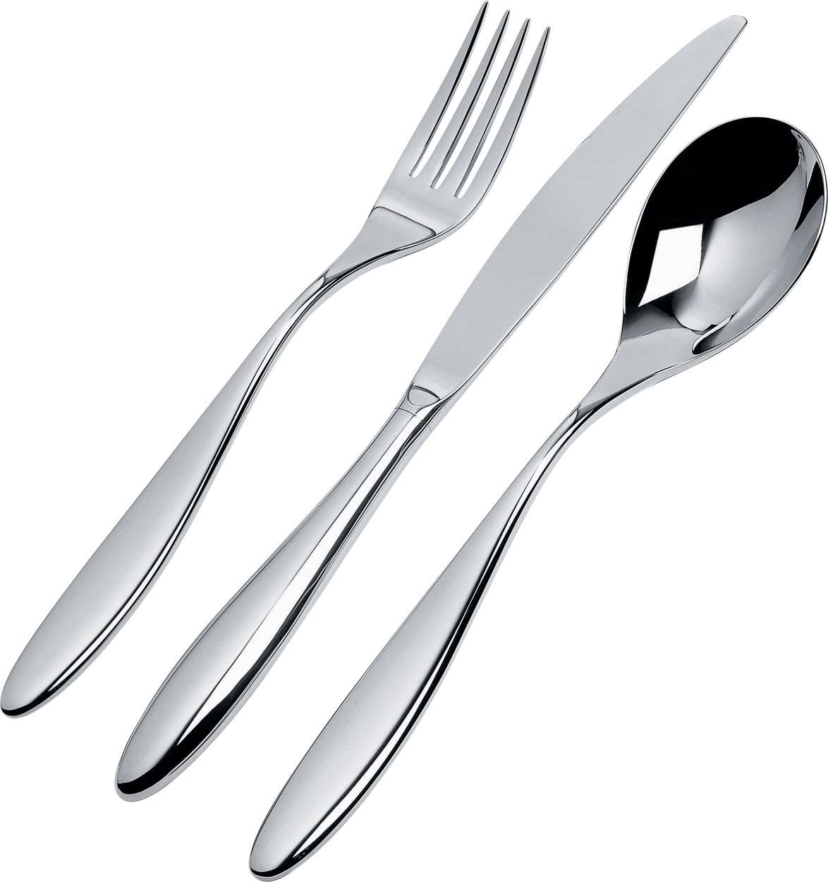 Alessi Mami 5-Piece Cutlery Set, 18/10 Stainless Steel Mirror Polish - Design and Grace
