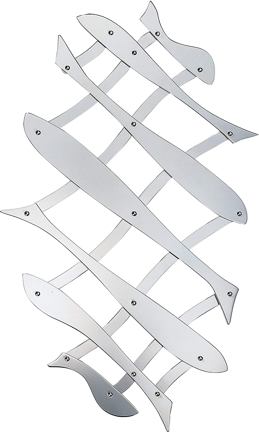Alessi"Pescher" Extensible Trivet in 18/10 Stainless Steel Mirror Polished - Silver - Design and Grace