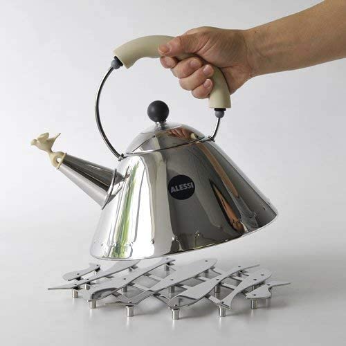 Alessi"Pescher" Extensible Trivet in 18/10 Stainless Steel Mirror Polished - Silver - Design and Grace