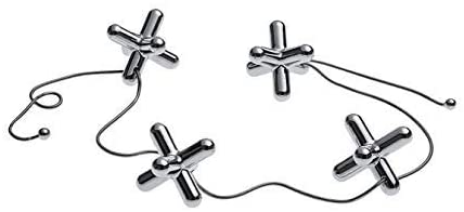 Alessi Trivet with Adjustable Elements, 60.00 x 3.20 x 3.20 cm - Silver - Design and Grace