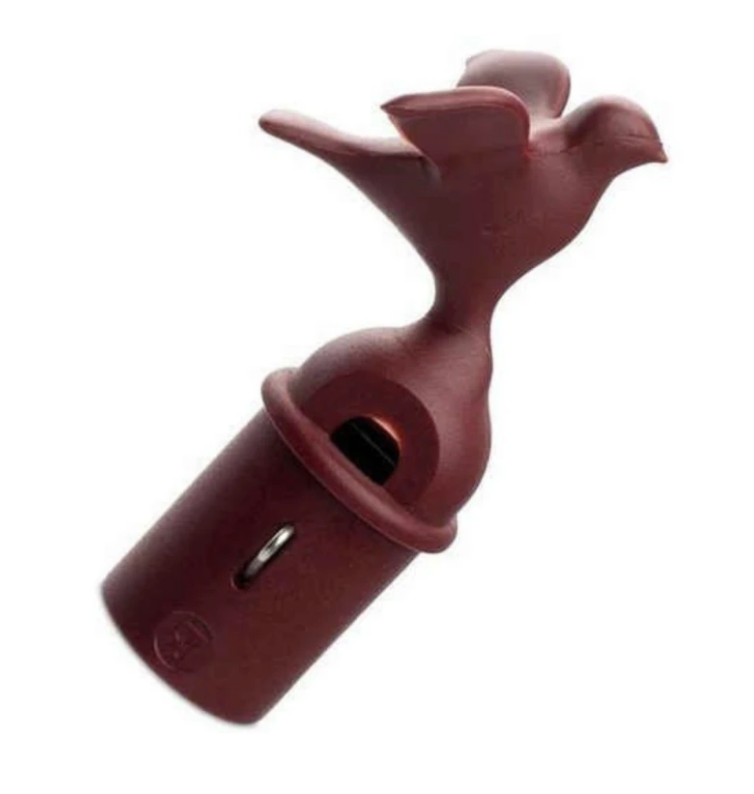 Alessi Bird Whistle for Michael Graves 9093 Kettle - Black/Red/Bright White/Gold - Design and Grace