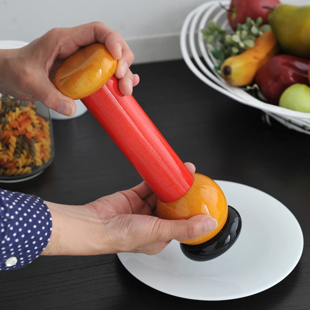 Alessi | Design Wooden Pepper Mill - Red - Design and Grace