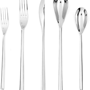 Fortessa Dragonfly 18/10 Stainless Steel Flatware, 8.5-Inch, Set of 12 - Design and Grace