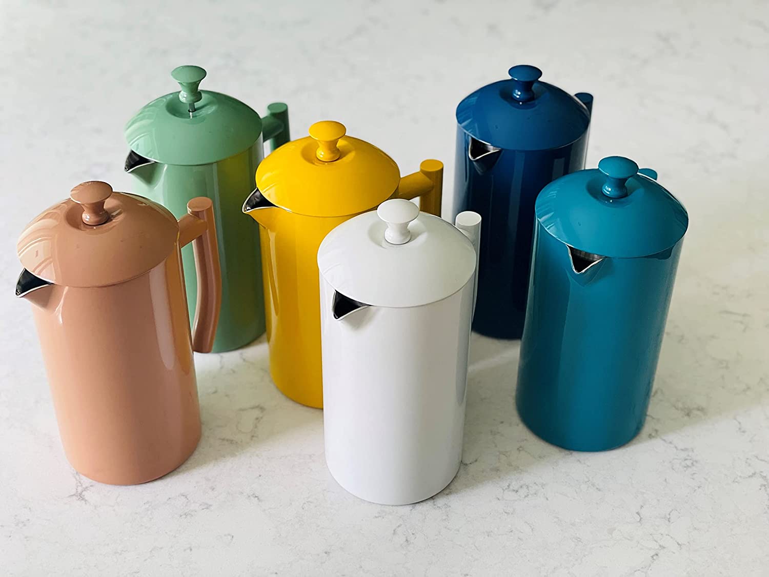 Frieling Double-Walled Stainless Steel French Press Coffee Maker - Choose from 7 Colors