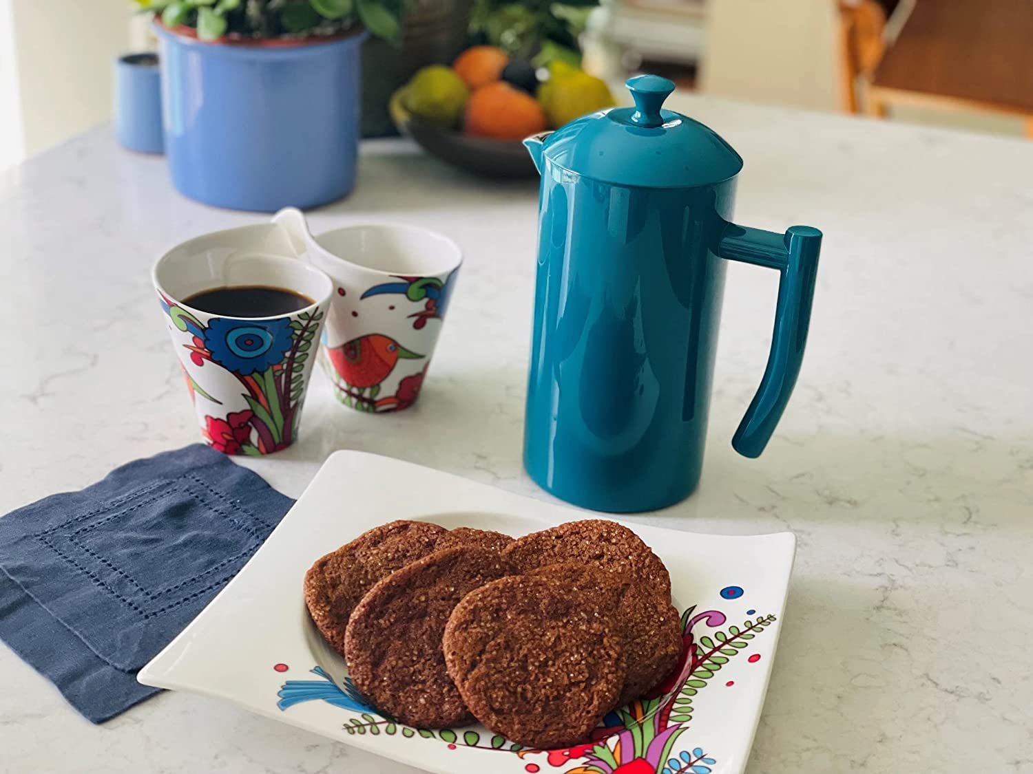 Frieling Double-Walled Stainless Steel French Press Coffee Maker - Choose from 7 Colors