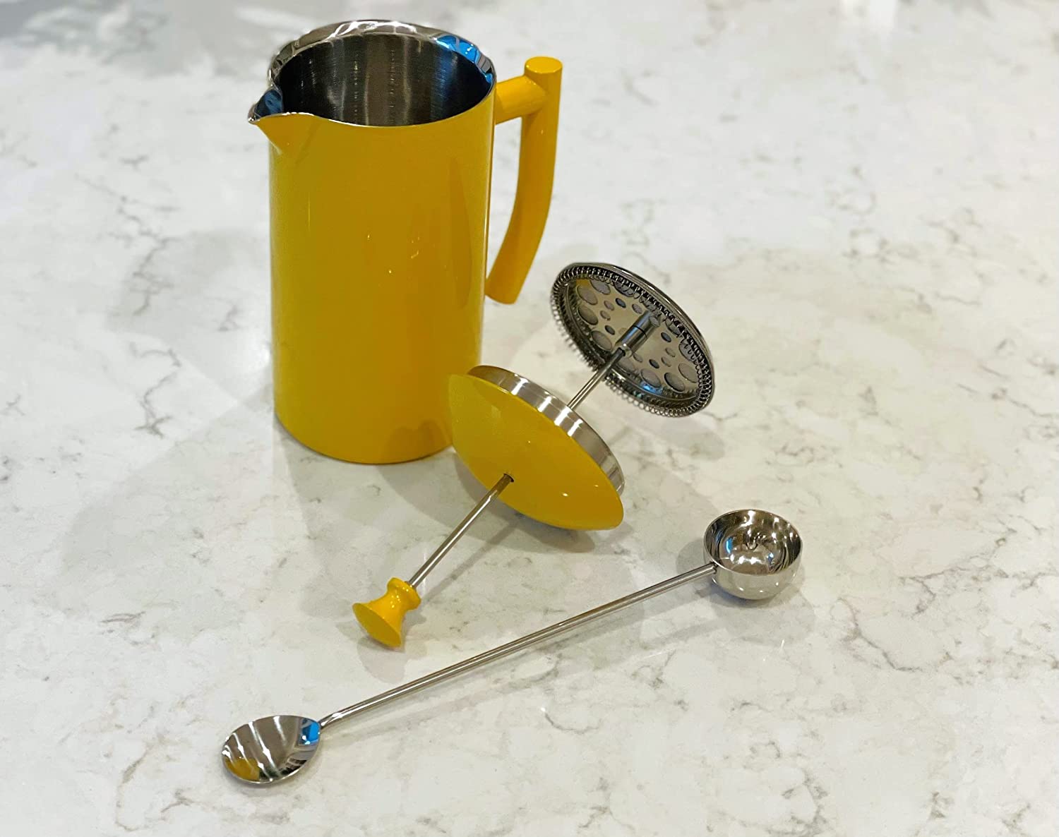 Frieling Double-Walled Stainless Steel French Press Coffee Maker - Choose from 7 Colors