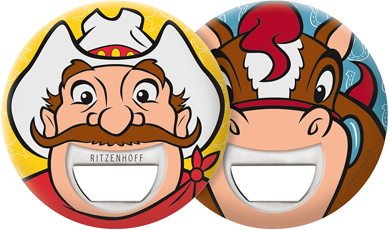 Ritzenhoff Romeo & Juliet Bottle Openers, Set of Three, by Douglas Day - Design and Grace