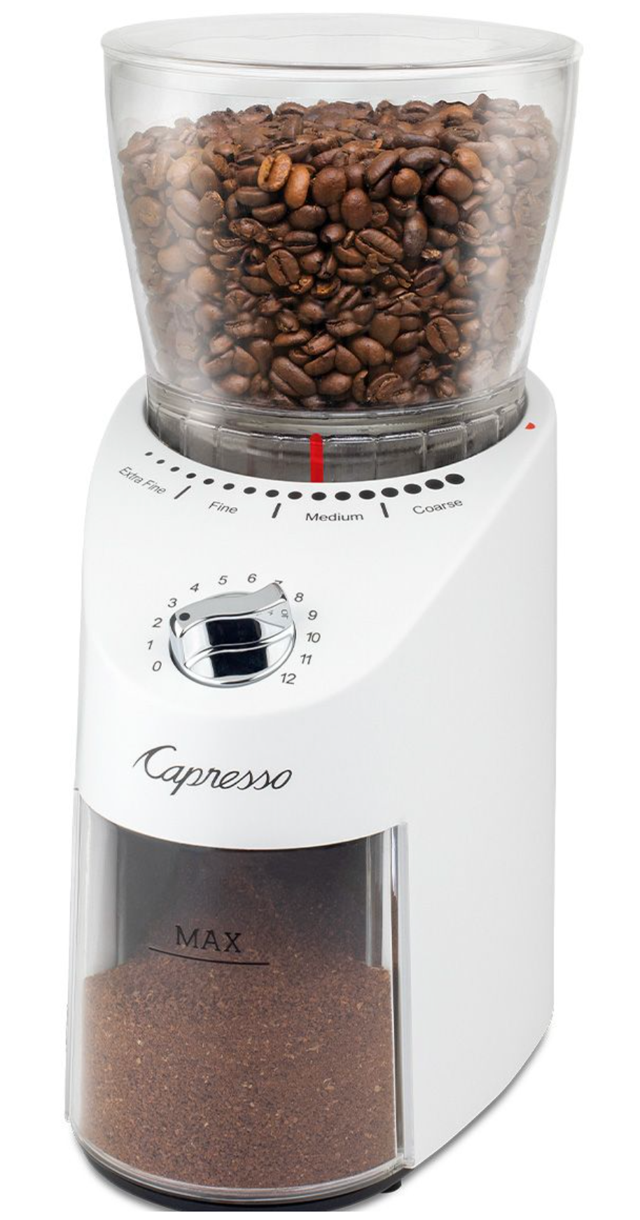 Capresso Infinity Plus Conical Burr Grinder - White