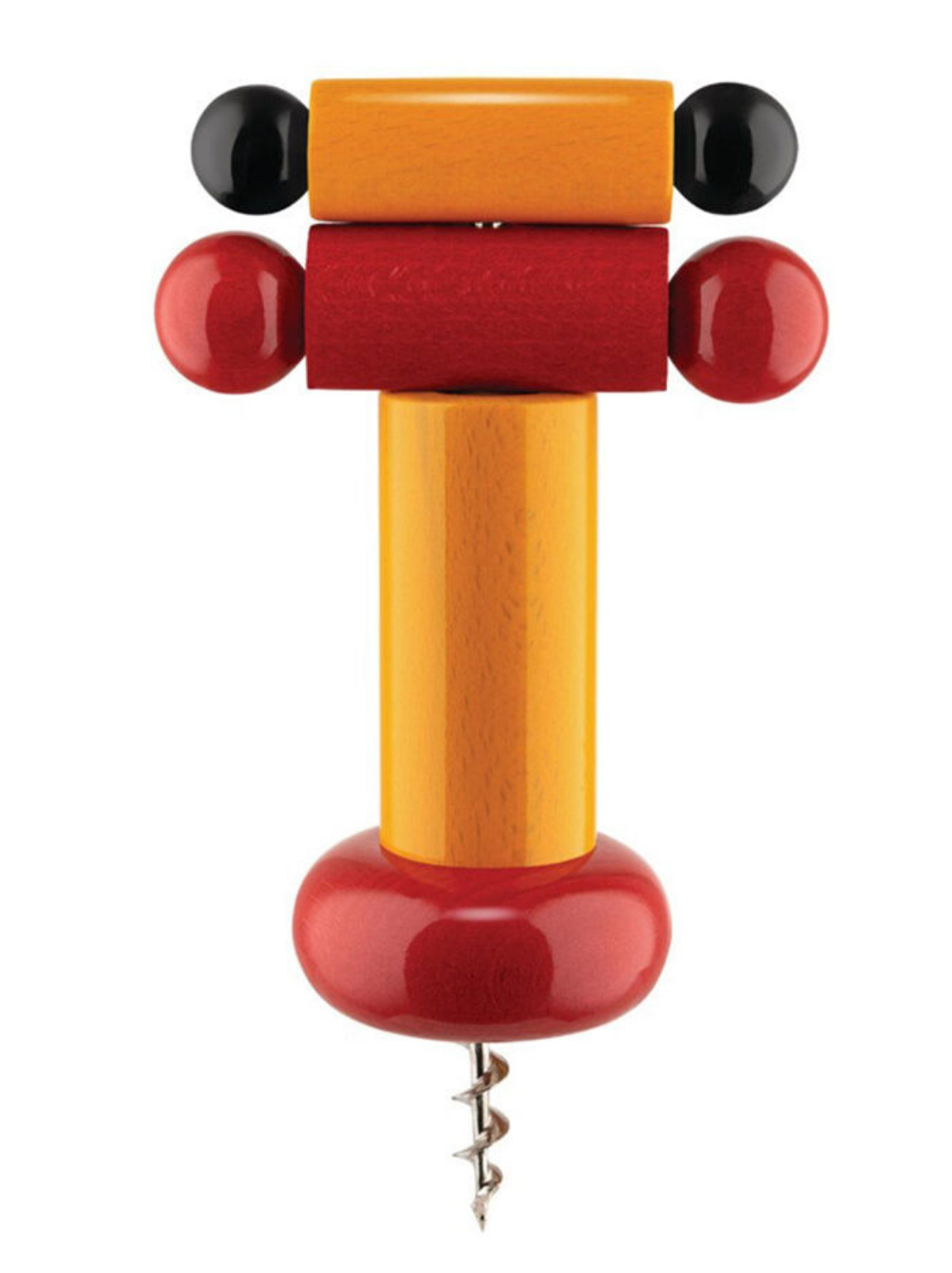 Alessi Ettore Sottsass ES17 Corkscrew - Assorted Colors - Design and Grace