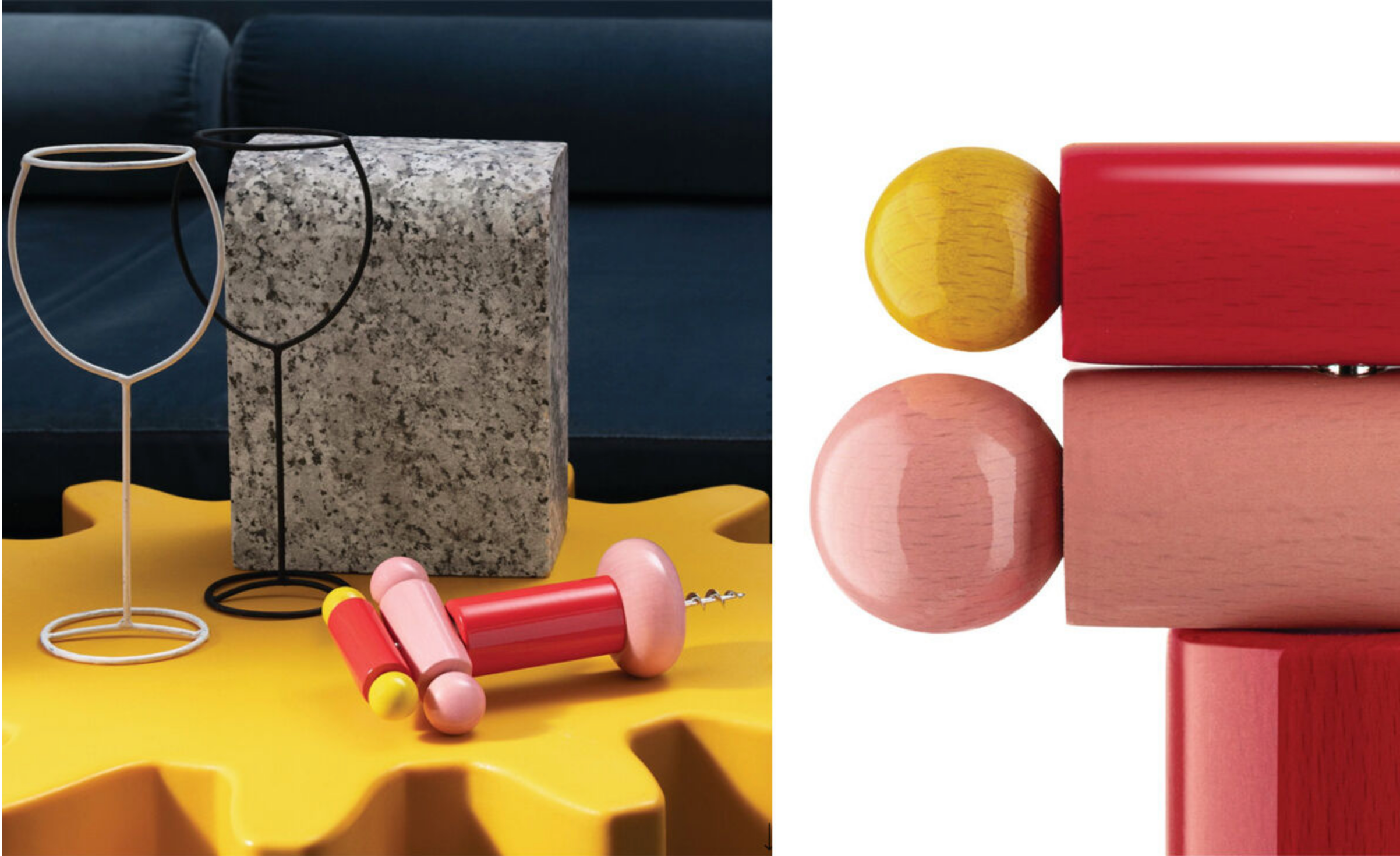 Alessi Ettore Sottsass ES17 Corkscrew - Assorted Colors - Design and Grace