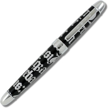 ACME Studios Gothic Script Silver Roller Ball Pen by Rod Dyer (PRD36R) - Design and Grace