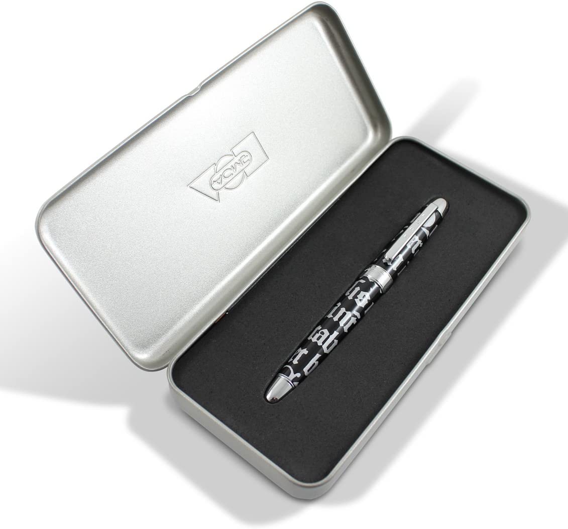 ACME Studios Gothic Script Silver Roller Ball Pen by Rod Dyer (PRD36R)