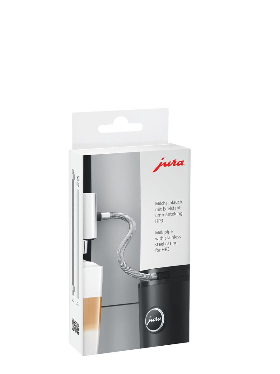 Jura Milk Pipe with Stainless Steel Casing - HP3 for GIGA X8, GIGA 10, X8, Z10, Z8, Z6, S8, J-Line, E8