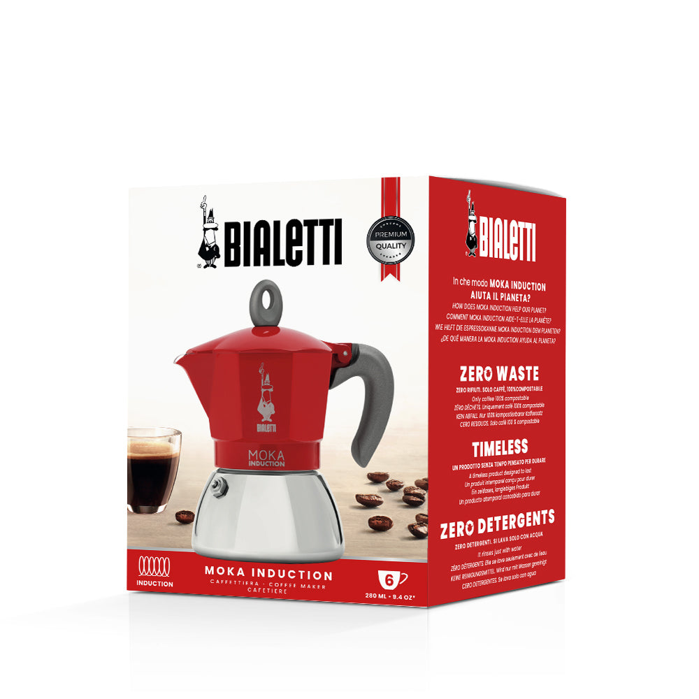 Bialetti - Moka Induction - Red - Espresso Maker