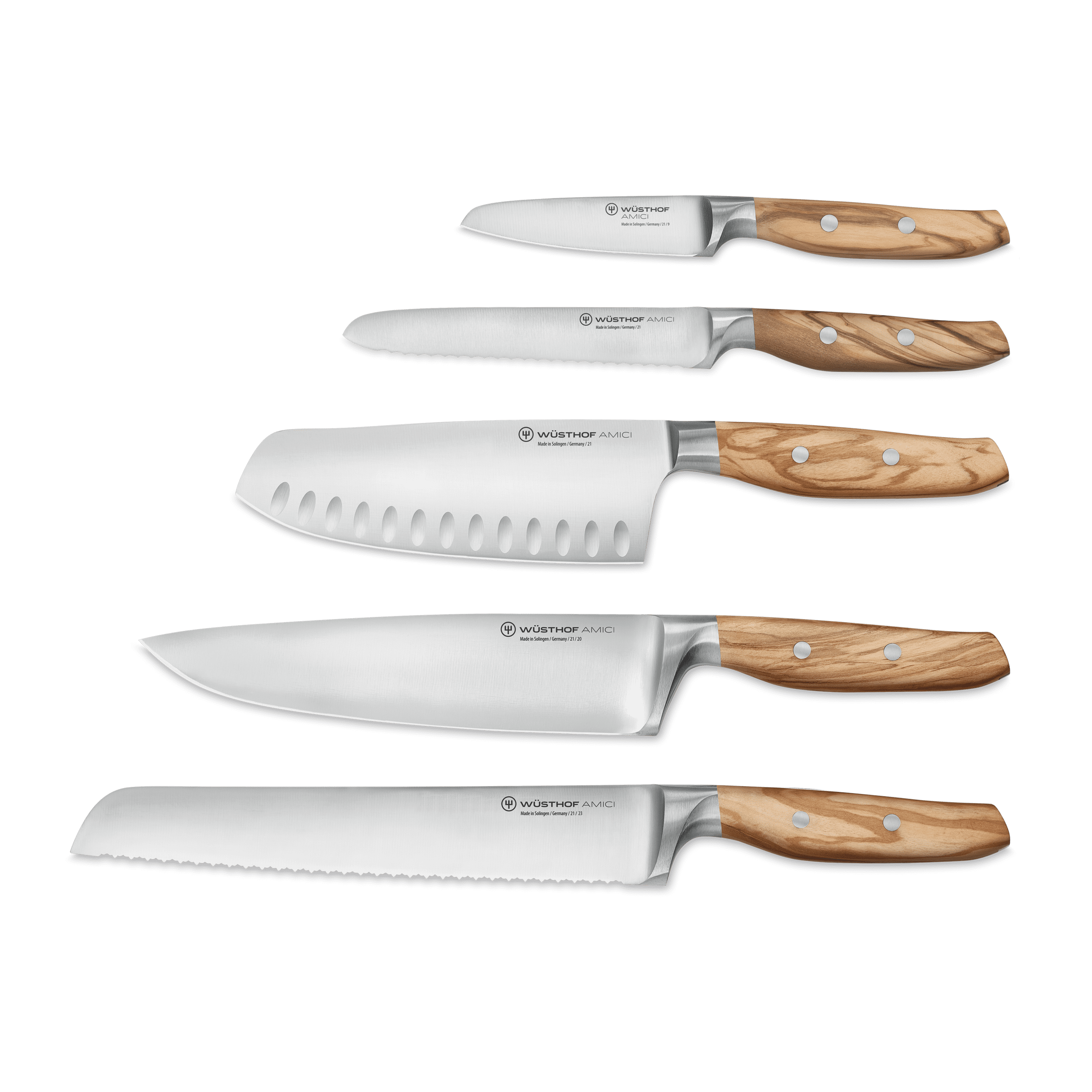 Wüsthof AMICI Six Piece Knife Block Set