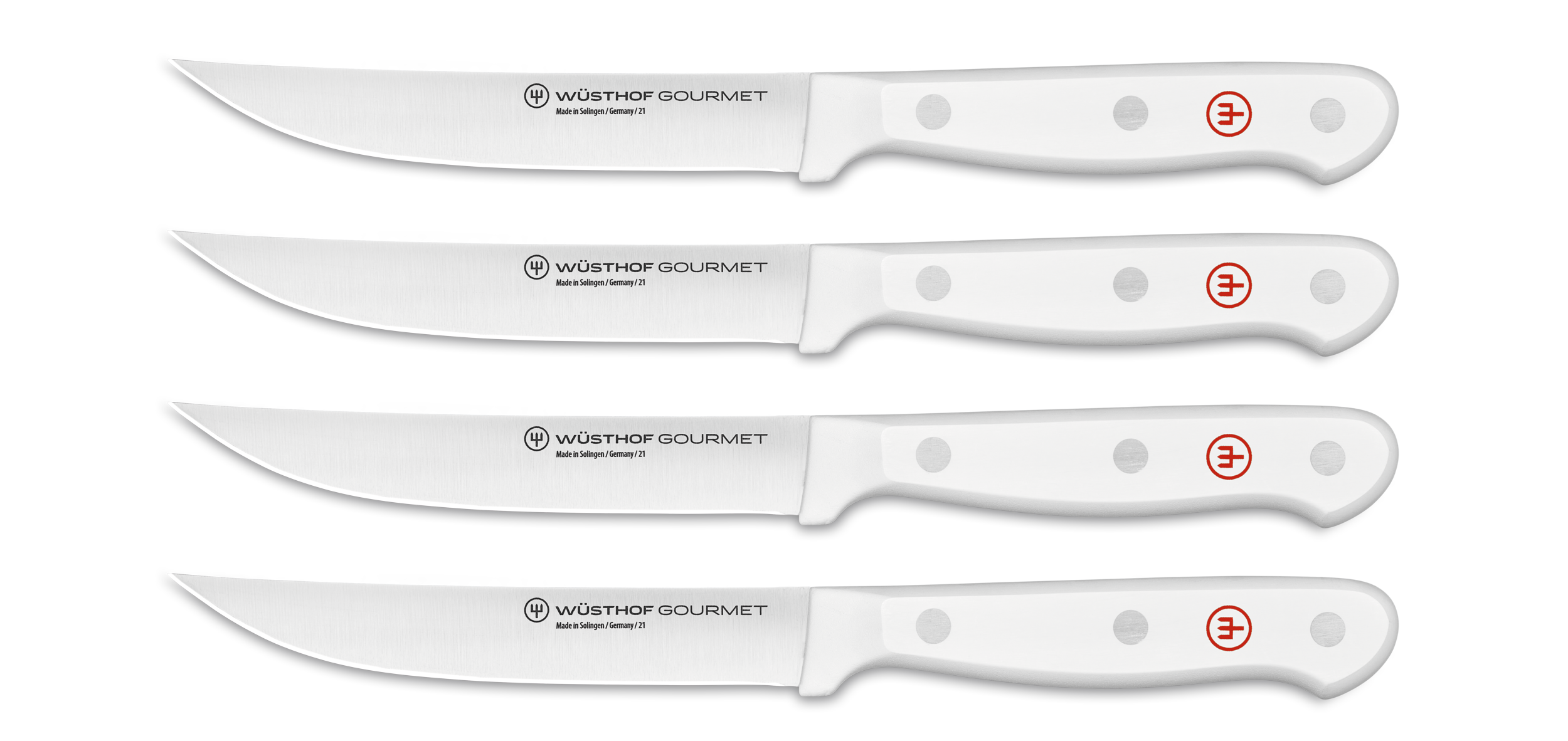 Wüsthof GOURMET 4pc Steak Knife Set White