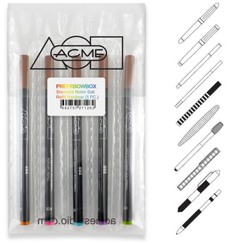 Acme Studio Roller Ball Refills, Rainbow Colors, Set of 5 - Design and Grace