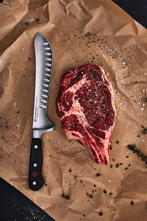 Wüsthof CLASSIC 8" Hollow Edge Artisan Butcher Knife