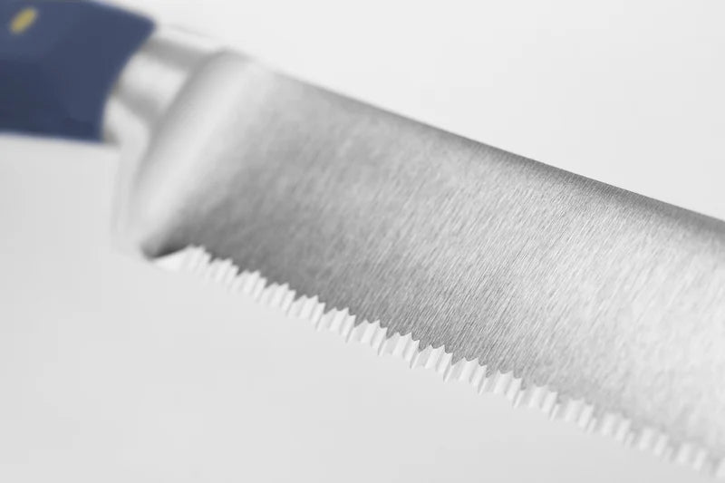 Wüsthof CLASSIC 9" Double-Serrated Bread Knife, Wild Blueberry - Precision Double Serrations for Cleaner Slices