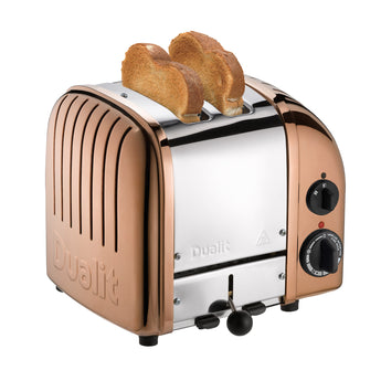 Dualit Classic 2-Slice Toaster - Copper Finish | Handcrafted in England | Authorized USA Dealer - Design and Grace