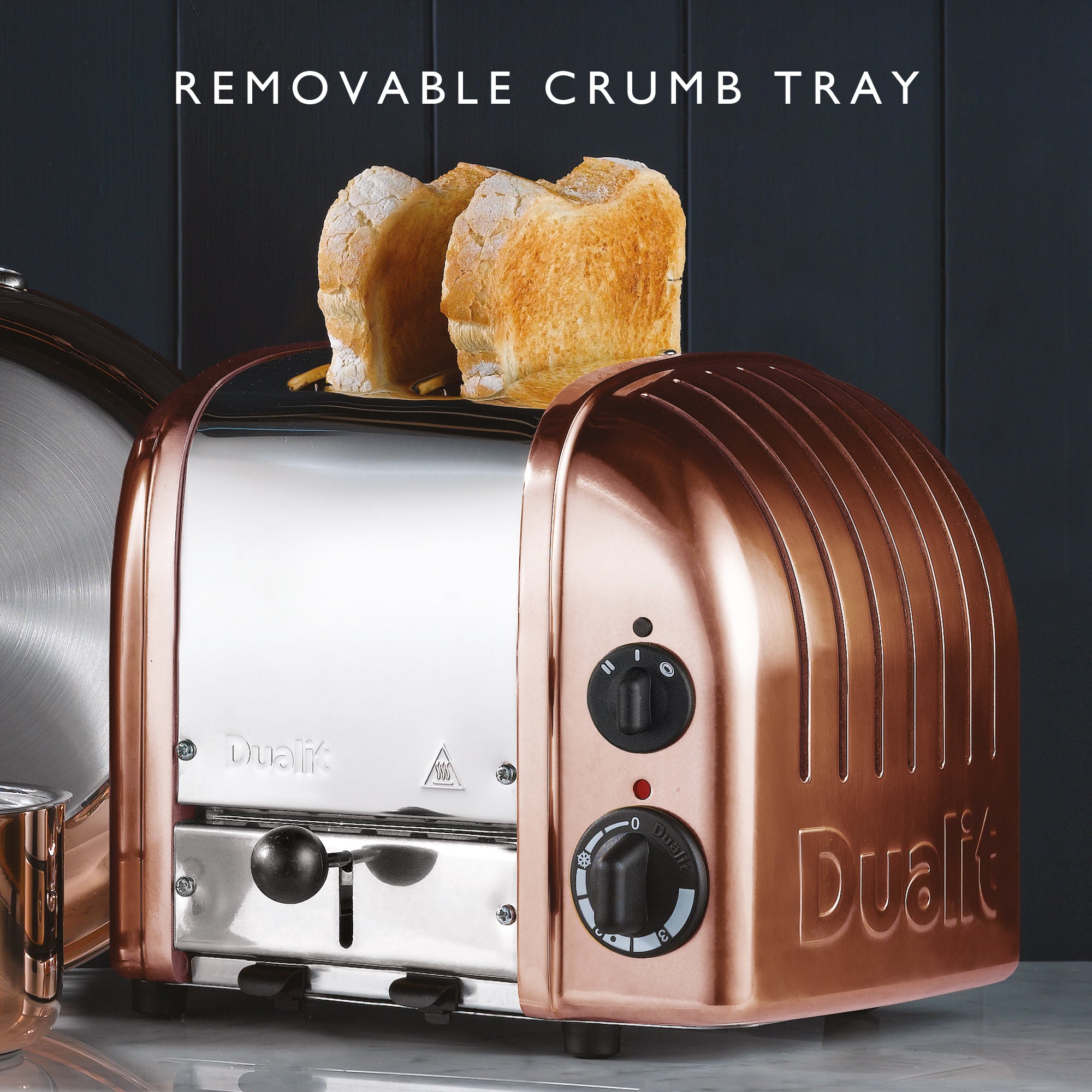Dualit Classic 2-Slice Toaster - Copper Finish | Handcrafted in England | Authorized USA Dealer
