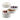 Alessi MDL19 W Plissé Capsule Holder for Nespresso Machines  - White - Design and Grace