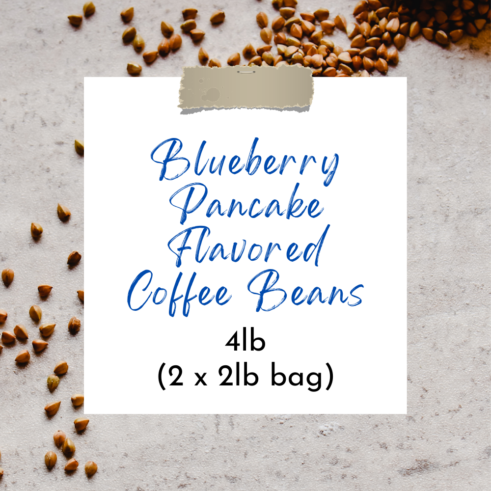 DesignandGrace Blueberry Pancake Flavored Coffee Beans - 4lb