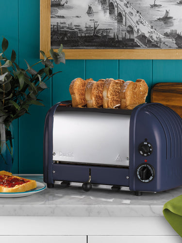 Dualit Classic 4-Slot Toaster - Lavender Blue | Handcrafted in England | Authorized USA Dealer - Design and Grace