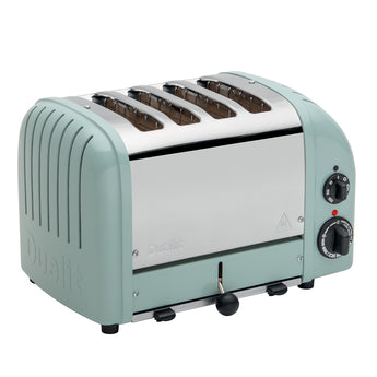 Dualit Classic 4-Slot Toaster - Eucalyptus | Handcrafted in England | Authorized USA Dealer - Design and Grace