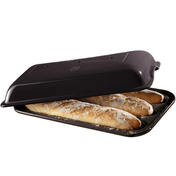 Emile Henry - Baguette Baker - Charcoal - Design and Grace