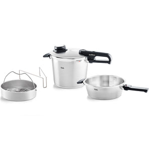 Fissler - Vitavit® Premium Pressure Cooker and Skillet Set, 2.6 Quart & 6.3 Quart - Design and Grace