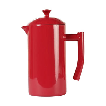 Frieling Double-Walled Stainless Steel French Press Coffee Maker - Red - Design and Grace